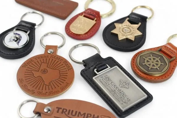 Leather keychains